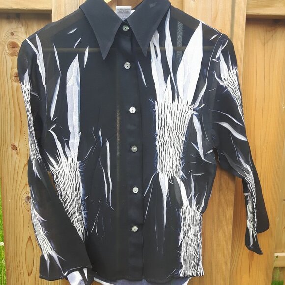 Chagall Button Up Blouse Medium - Picture 1 of 3